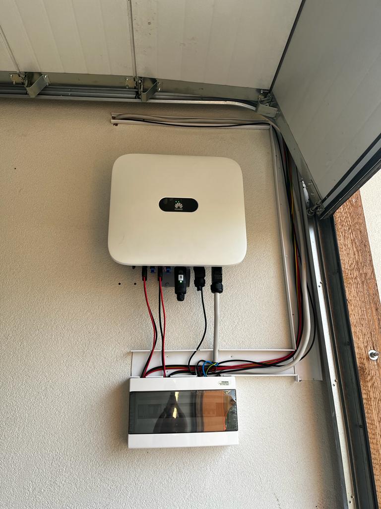 inverter and panel installation